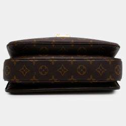 Pre Owned Louis Vuitton Brown Monogram Pochette Metis