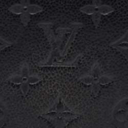 Pre Owned Louis Vuitton Black Monogram Empreinte Leather Zippy Wallet
