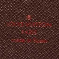 Pre Owned Louis Vuitton Damier Ebene Canvas Zippy Wallet