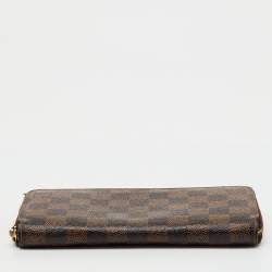 Pre Owned Louis Vuitton Damier Ebene Canvas Zippy Wallet