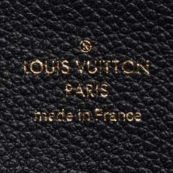 Pre Owned Louis Vuitton Black Monogram Empreinte Leather Zippy Wallet