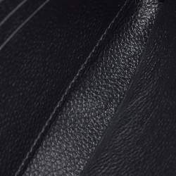 Pre Owned Louis Vuitton Black Monogram Empreinte Leather Zippy Wallet