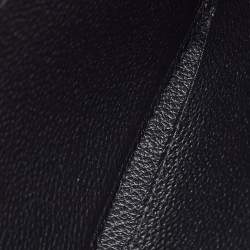 Pre Owned Louis Vuitton Black Monogram Empreinte Leather Zippy Wallet