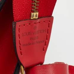 مملوكة مسبقًا حقيبة لويس فيتون كاستليان أحمر إيبي جلد أكسيسوارز صغيرة