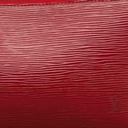 Pre Owned Louis Vuitton Castilian Red Epi Leather Pochette Accessoires Bag