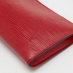 Pre Owned Louis Vuitton Castilian Red Epi Leather Pochette Accessoires Bag