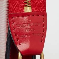 Pre Owned Louis Vuitton Castilian Red Epi Leather Pochette Accessoires Bag