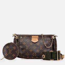 Pre Owned Louis Vuitton Brown Monogram Multi Pochette Accessoires