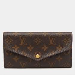 Pre Owned Louis Vuitton Monogram Canvas Sarah Wallet