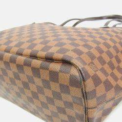 Pre Owned Louis Vuitton Neverfull MM Brown Damier Ebene Coated Canvas Tote Bag