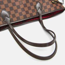 Pre Owned Louis Vuitton Neverfull MM Brown Damier Ebene Coated Canvas Tote Bag