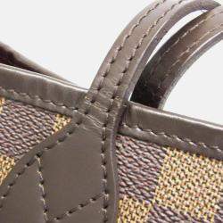 Pre Owned Louis Vuitton Neverfull MM Brown Damier Ebene Coated Canvas Tote Bag