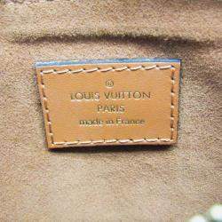 Pre Owned Louis Vuitton Flower Brown Monogram Coated Canvas Leather Shoulder Bag