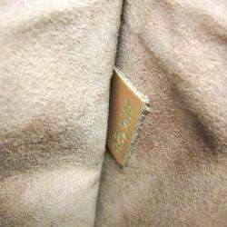 Pre Owned Louis Vuitton Flower Brown Monogram Coated Canvas Leather Shoulder Bag