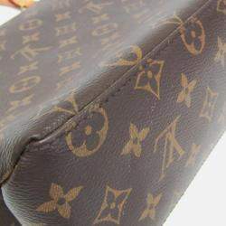 Pre Owned Louis Vuitton Marignan Coquelicot Brown Monogram Coated Canvas Leather Shoulder Bag
