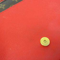 Pre Owned Louis Vuitton Marignan Coquelicot Brown Monogram Coated Canvas Leather Shoulder Bag