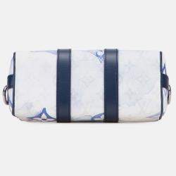 Pre Owned Louis Vuitton White Monogram Watercolor Keepall Bandouliere XS