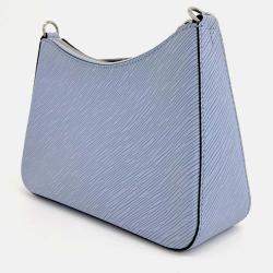 Pre Owned Louis Vuitton Blue Leather Epi Marel Bag