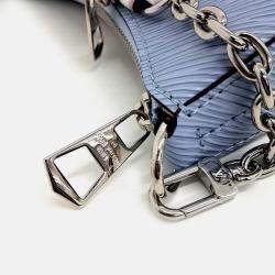 Pre Owned Louis Vuitton Blue Leather Epi Marel Bag