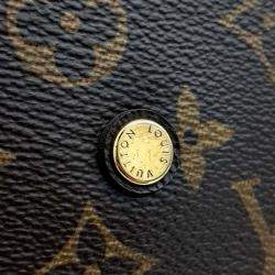 Pre Owned Louis Vuitton Brown Coated Canvas Monogram Montaigne GM