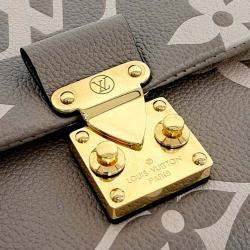 Pre Owned Louis Vuitton Beige Leather Empreinte Madeleine MM