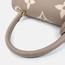 Pre Owned Louis Vuitton Beige Leather Empreinte Madeleine MM
