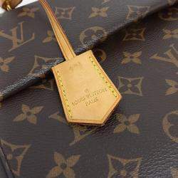 Pre Owned Louis Vuitton Brown Coated Canvas and Leather Monogram Cluny BB