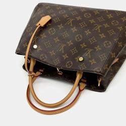 Pre Owned Louis Vuitton Brown Coated Canvas and Leather Monogram Montaigne MM