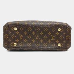 Pre Owned Louis Vuitton Brown Coated Canvas and Leather Monogram Montaigne MM