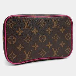 Pre Owned Louis Vuitton Brown Coated Canvas and Leather Nice Mini M46767
