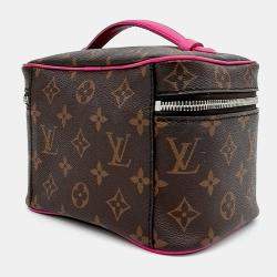Pre Owned Louis Vuitton Brown Coated Canvas and Leather Nice Mini M46767