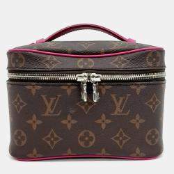 Pre Owned Louis Vuitton Brown Coated Canvas and Leather Nice Mini M46767