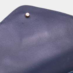 Pre Owned Louis Vuitton Blue Limited Edition Denim Patches New Wave Chain MM