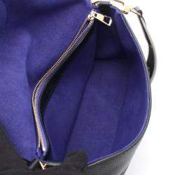 Pre Owned Louis Vuitton Diane Black Monogram Empreinte Leather Shoulder Bag