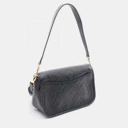 Pre Owned Louis Vuitton Diane Black Monogram Empreinte Leather Shoulder Bag
