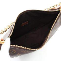 Pre Owned Louis Vuitton Loop Brown Reverse Monogram Canvas Hobo Bag