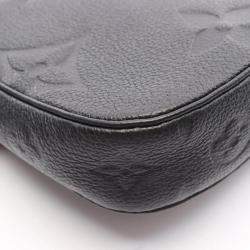 Pre Owned Louis Vuitton Multi Pochette Accessoires Black Monogram Empreinte Leather Shoulder Bag