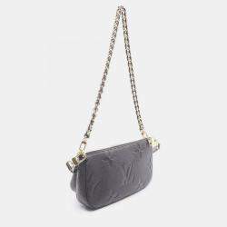 Pre Owned Louis Vuitton Multi Pochette Accessoires Black Monogram Empreinte Leather Shoulder Bag