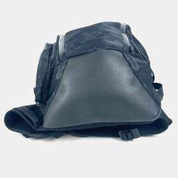 Pre Owned Louis Vuitton 3D Monogram Black Nylon Leather Backpack 
