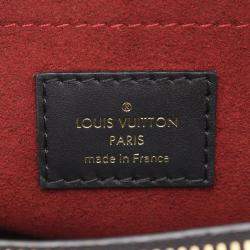 Pre Owned Louis Vuitton Montaigne BB Black Beige Monogram Empreinte Leather Handbag