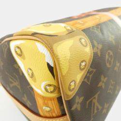 Pre Owned Louis Vuitton Speedy Bandouliere 30 Monogram Trunk Boston Bag