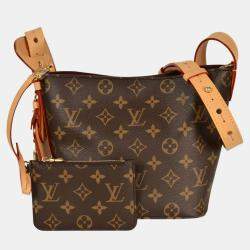 Pre Owned Louis Vuitton All-In BB Brown Monogram Canvas Shoulder Bag