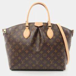 Pre Owned Louis Vuitton Boetie Nm MM Monogram Brown Coated Canvas Leather Handbag