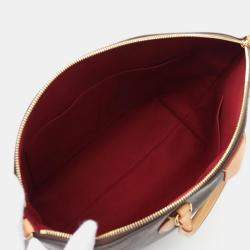 Pre Owned Louis Vuitton Boetie Nm MM Monogram Brown Coated Canvas Leather Handbag