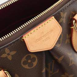 Pre Owned Louis Vuitton Boetie Nm MM Monogram Brown Coated Canvas Leather Handbag