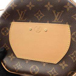 Pre Owned Louis Vuitton Boite Chapeau Souple MM Shoulder Bag Coated Canvas And Leather Monogram Brown