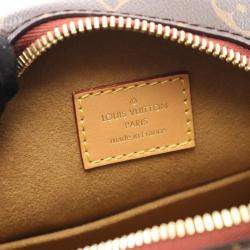 Pre Owned Louis Vuitton Boite Chapeau Souple MM Shoulder Bag Coated Canvas And Leather Monogram Brown