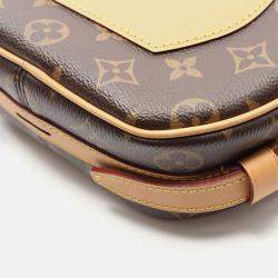 Pre Owned Louis Vuitton Boite Chapeau Souple MM Shoulder Bag Coated Canvas And Leather Monogram Brown