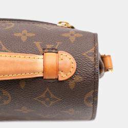 Pre Owned Louis Vuitton Brown Monogram Pochette Metis