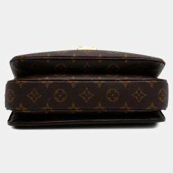 Pre Owned Louis Vuitton Brown Monogram Pochette Metis